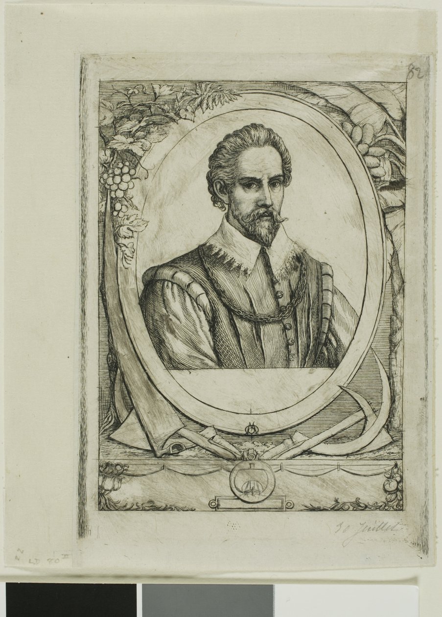 Retrato de René de Laudonnière Sablais (de Burdigale) de Charles Meryon