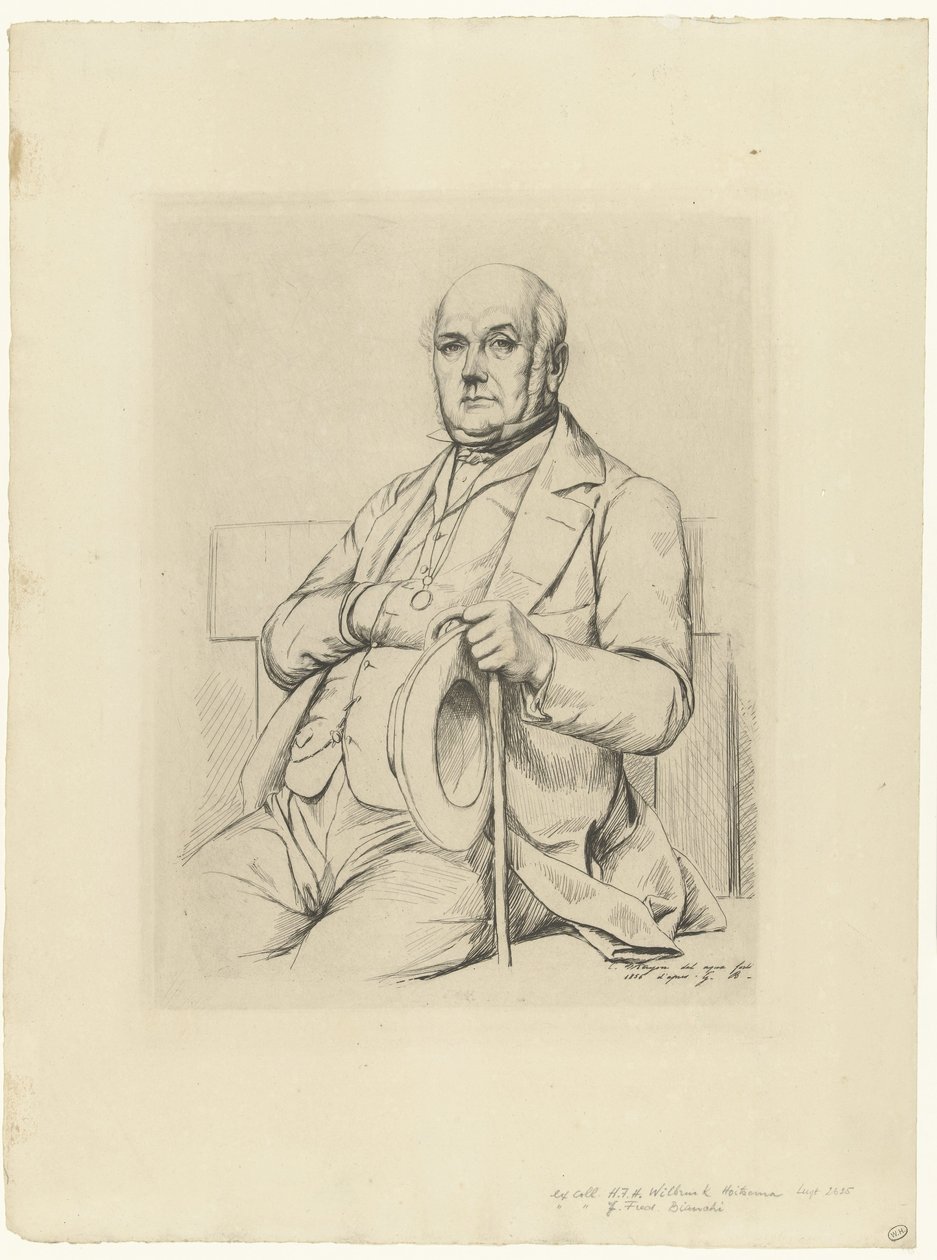 Portret van Casimir Le Conte de Charles Meryon