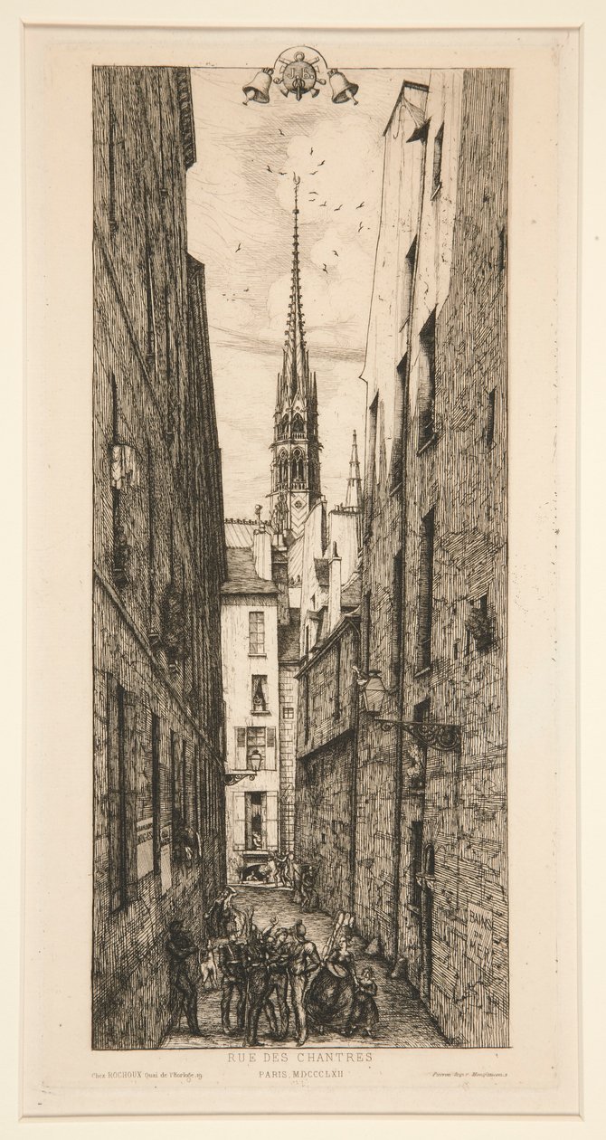 Rue des Chantres de Charles Meryon
