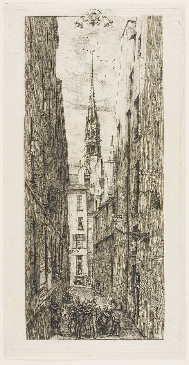 Rue des Chantres, Paris de Charles Meryon
