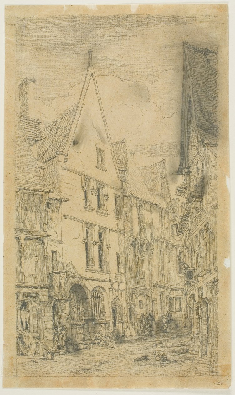 Rue des Toiles, Bourges de Charles Meryon