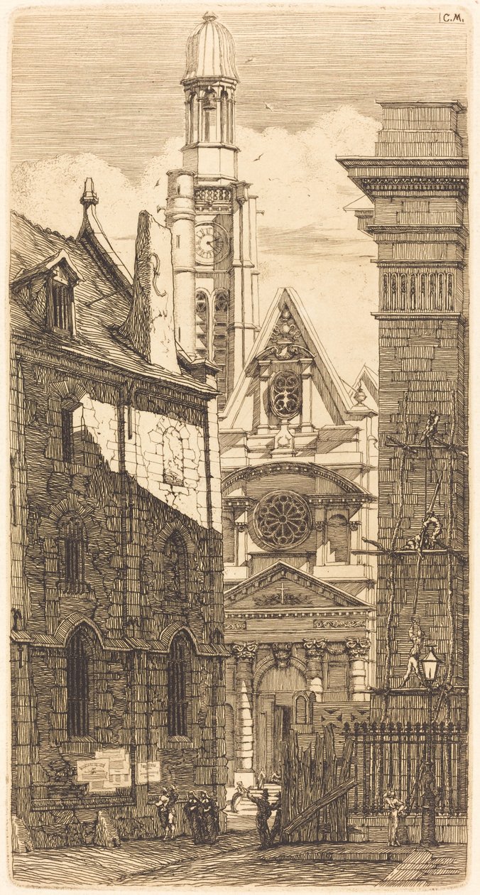 Saint-Etienne-du-Mont, Paris (Igreja de Santo Estêvão do Monte, Paris) de Charles Meryon
