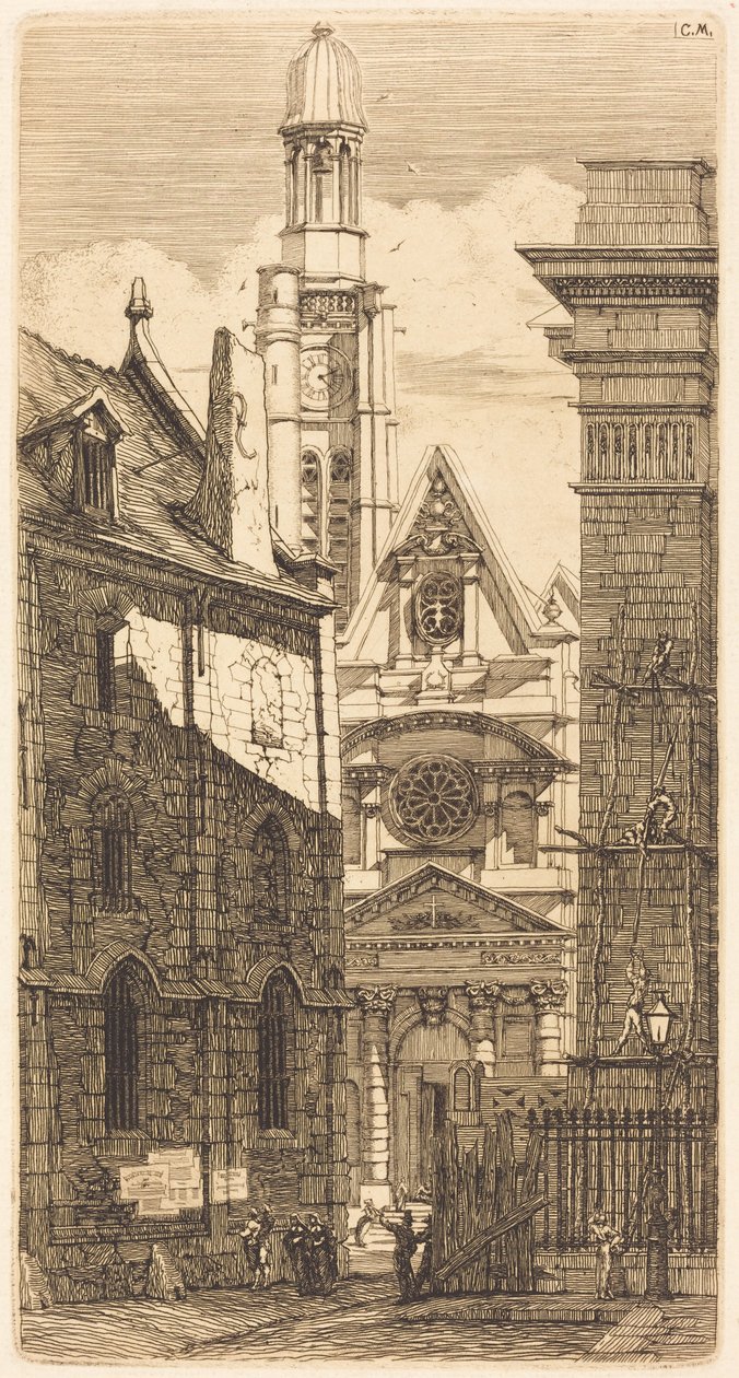 Saint-Étienne-du-Mont, Paris (Igreja de Santo Estêvão do Monte, Paris) de Charles Meryon
