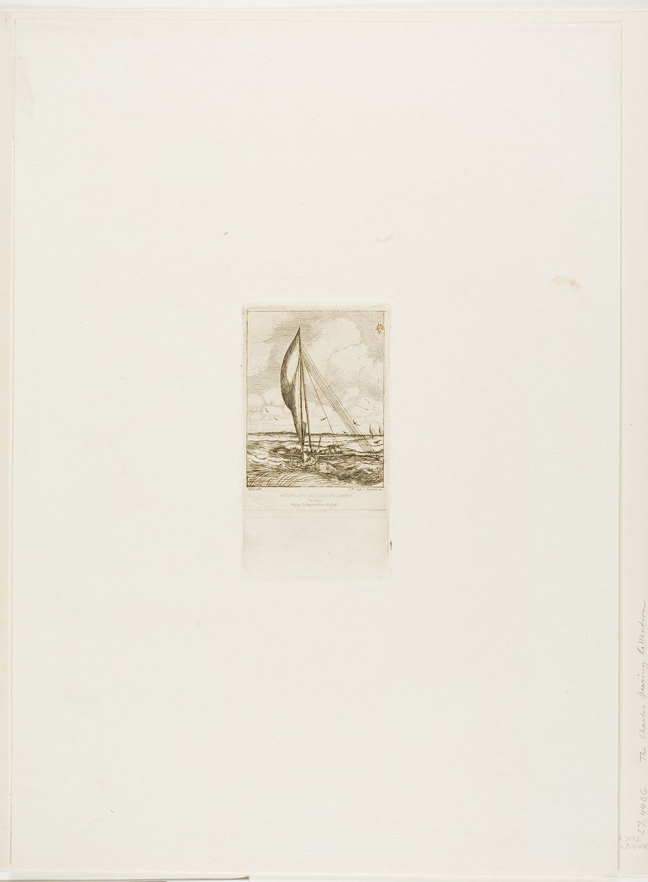 Swift-Sailing Proa, Arquipélago de Mulgrave, Oceania de Charles Meryon