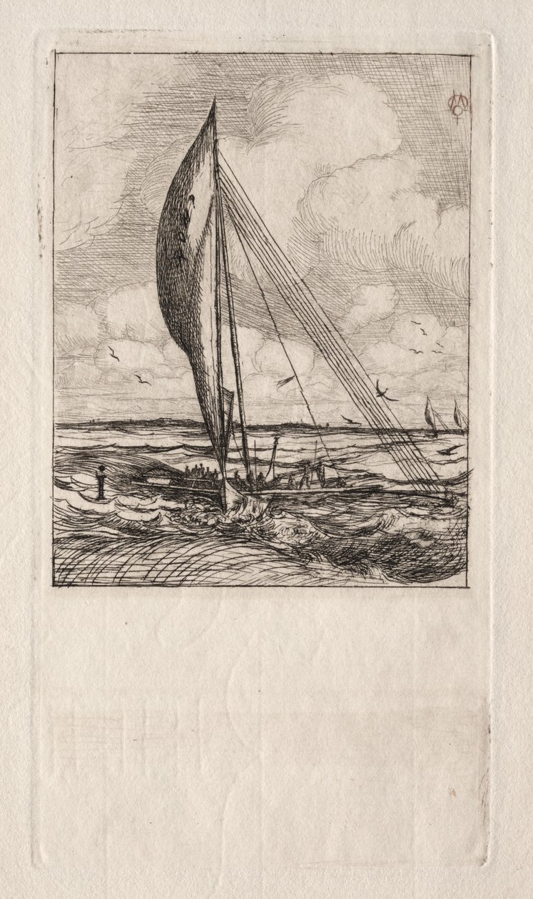 Swift Sailing Proa, Arquipélago de Mulgrave, Oceania de Charles Meryon