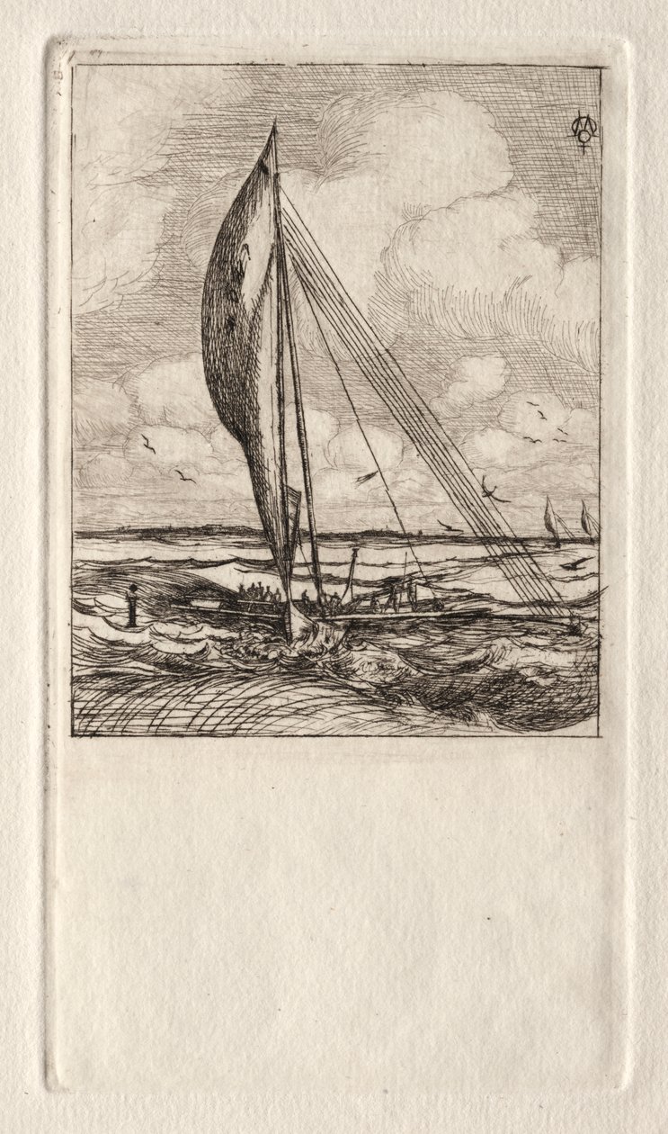 Swift Sailing Proa, Arquipélago de Mulgrave, Oceania de Charles Meryon