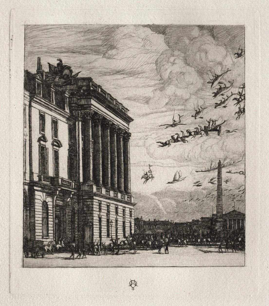 O Almirantado, Paris, 1865. de Charles Meryon