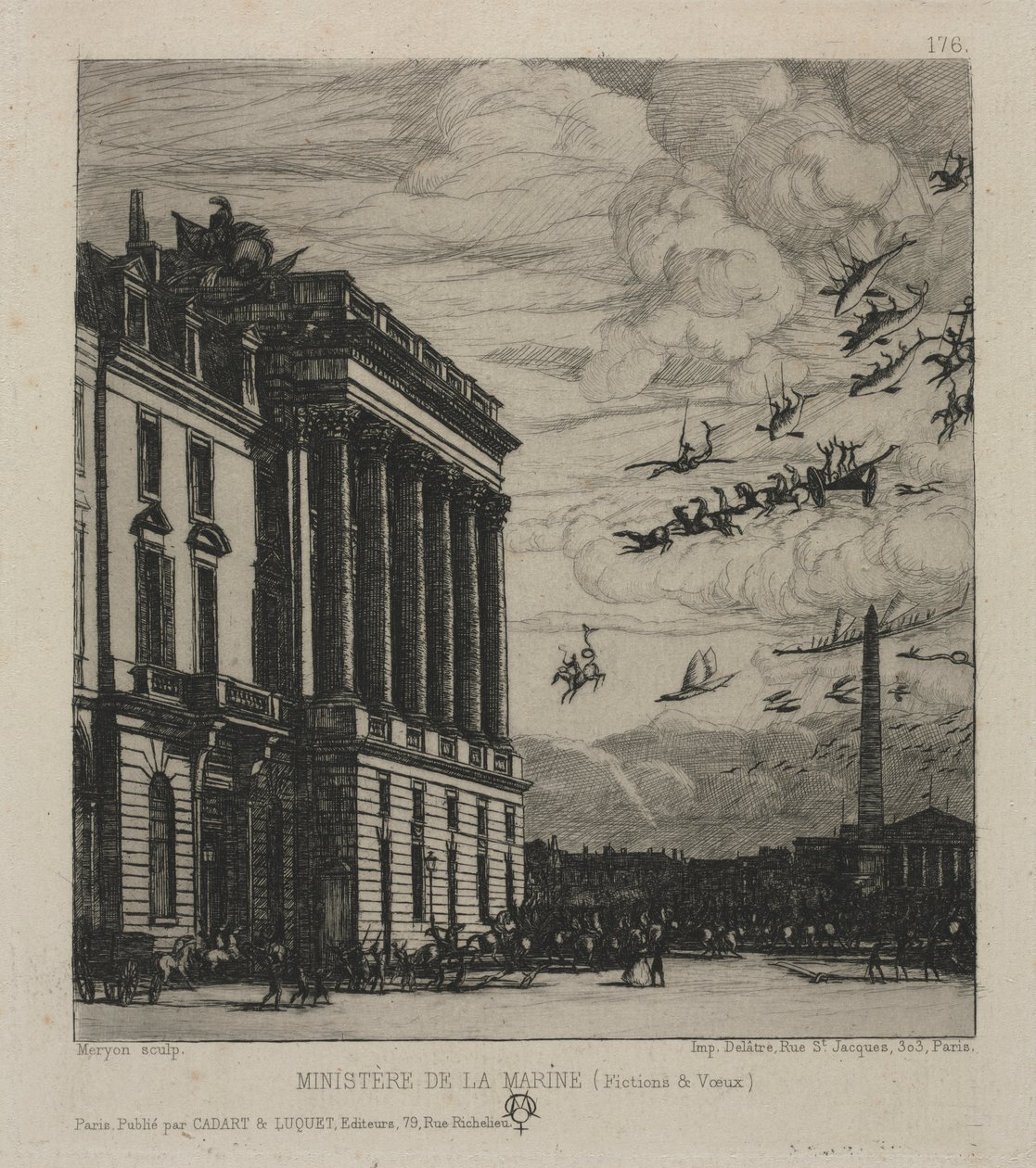 O Almirantado, Paris, 1865. de Charles Meryon