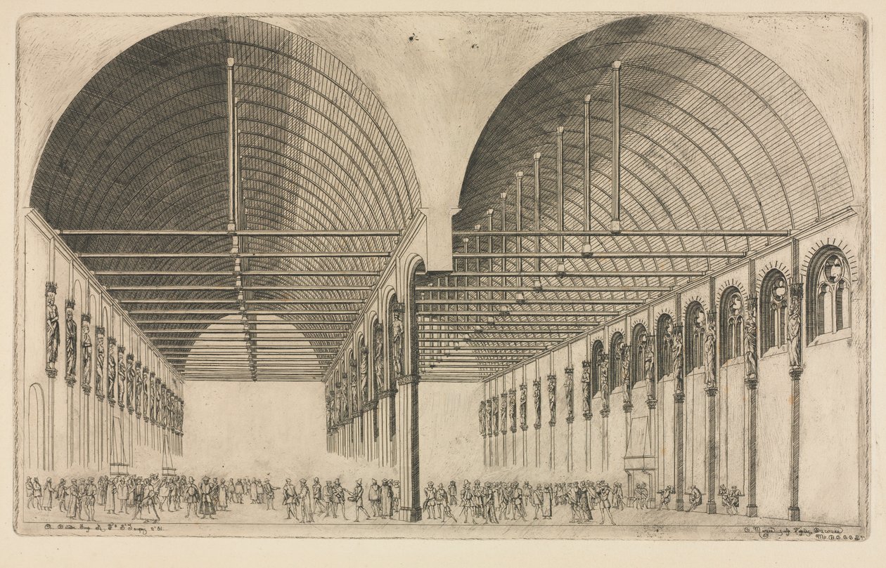 A antecâmara do Palácio da Justiça, Paris de Charles Meryon