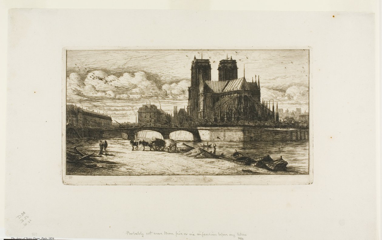 A abside de Notre-Dame, Paris de Charles Meryon