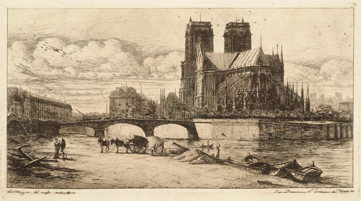 A abside de Notre-Dame, Paris (L