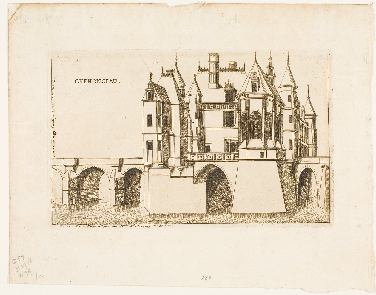 O Castelo de Chenonceau, n. 2 de Charles Meryon
