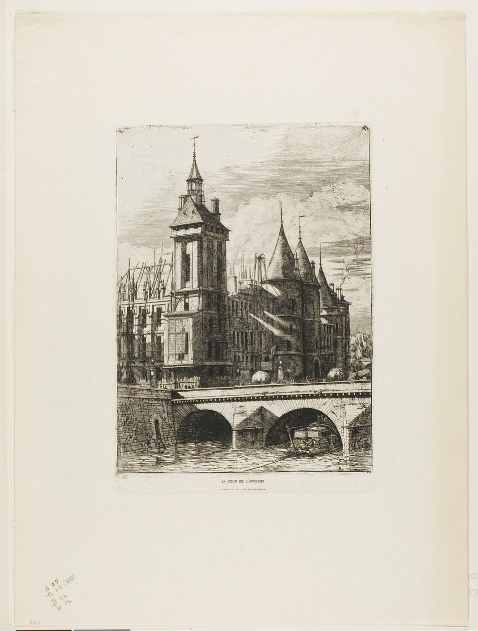 A Torre do Relógio, Paris de Charles Meryon