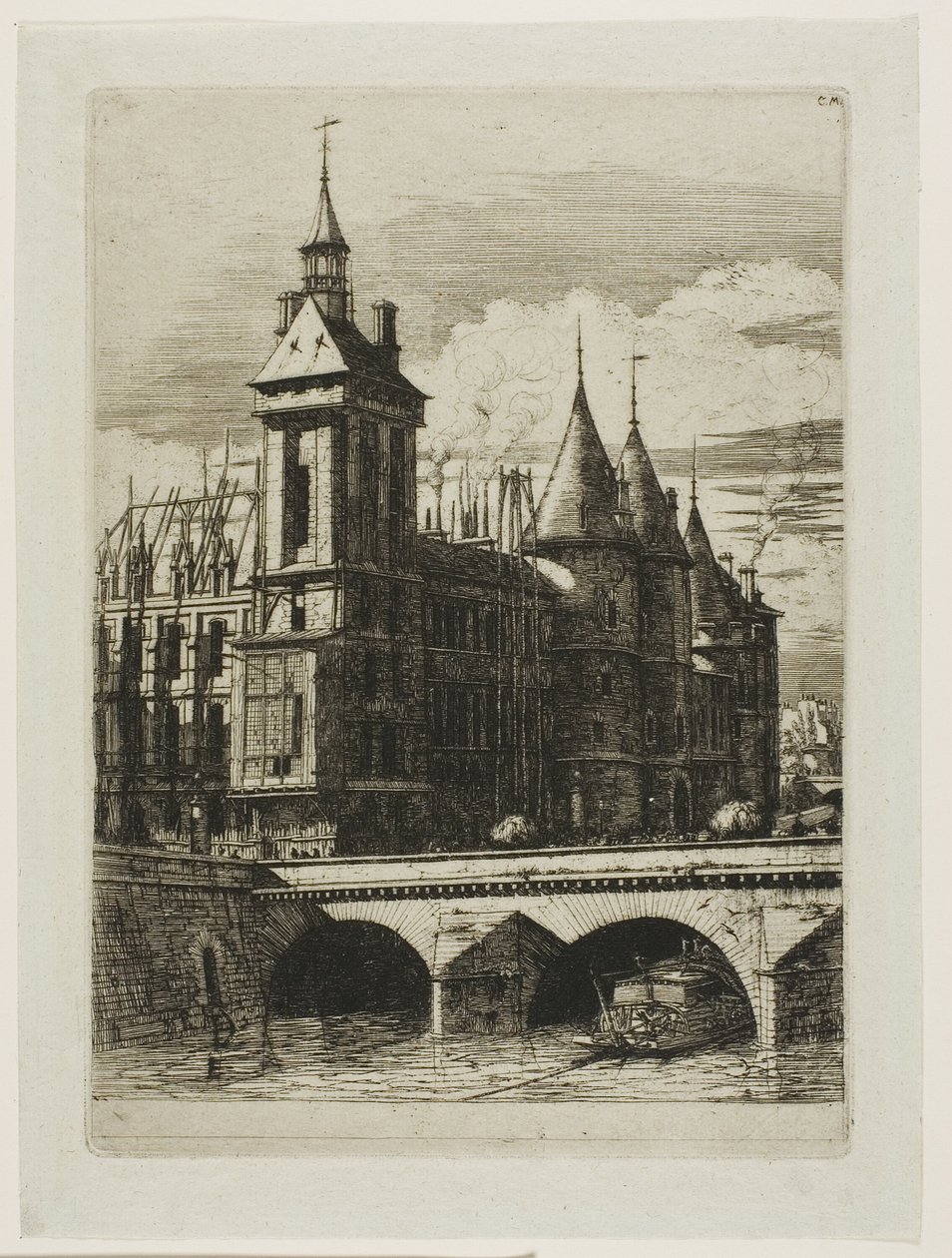 A Torre do Relógio, Paris de Charles Meryon