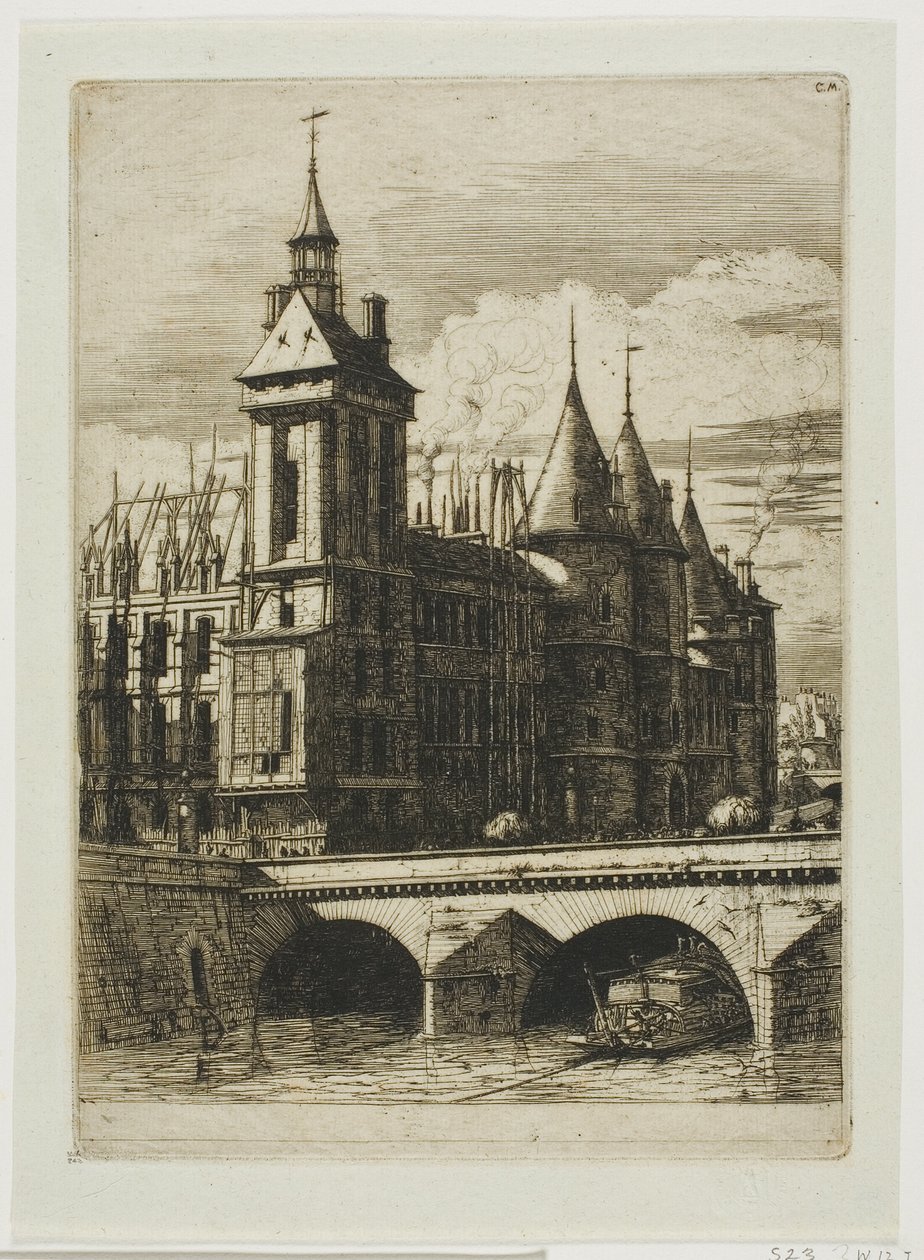 A Torre do Relógio, Paris de Charles Meryon
