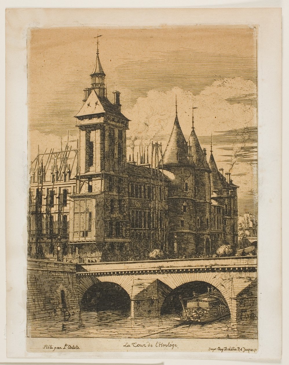 A Torre do Relógio, Paris de Charles Meryon