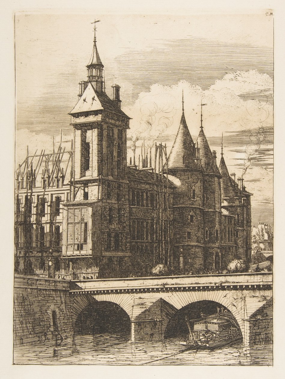 A Torre do Relógio, Paris de Charles Meryon