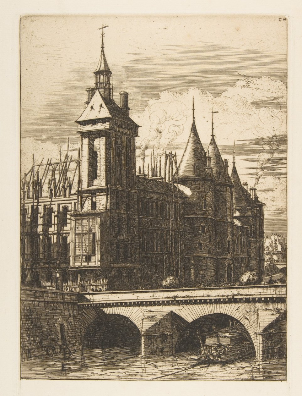 A torre do relógio, Paris de Charles Meryon