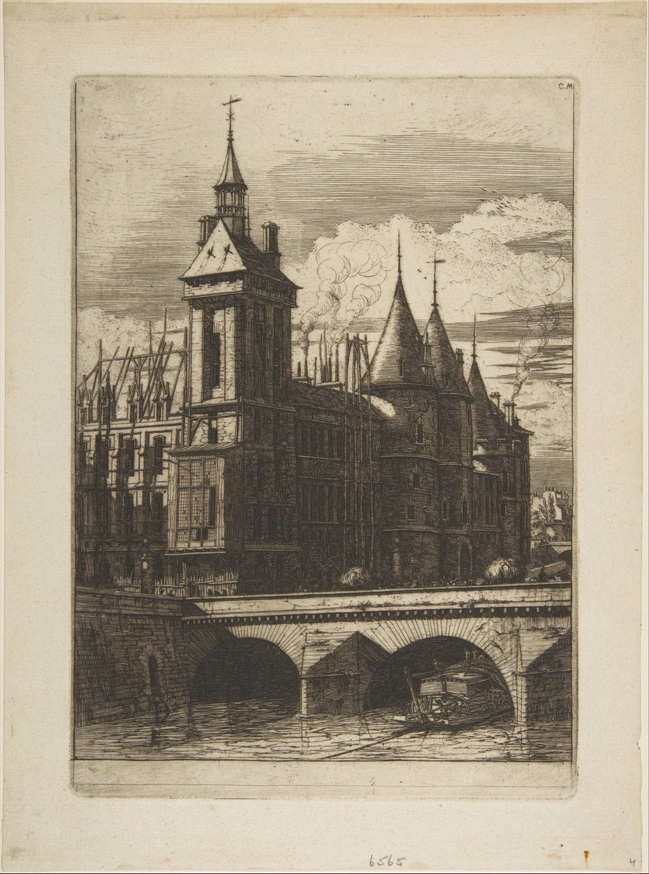 A torre do relógio, Paris de Charles Meryon