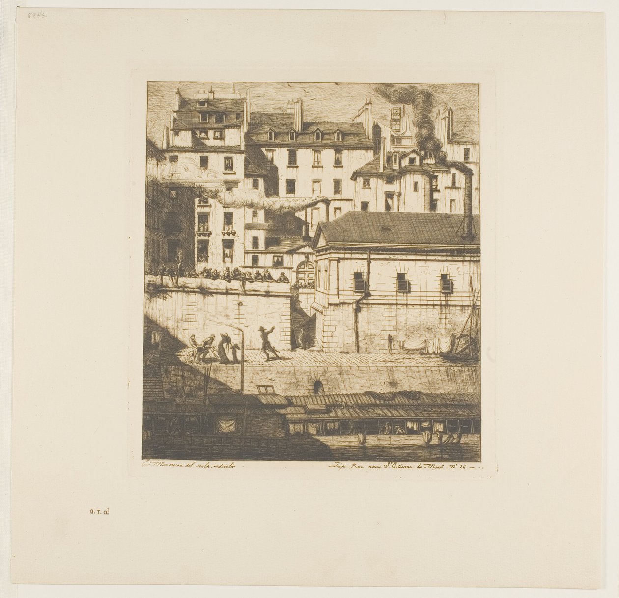 O necrotério, Paris de Charles Meryon