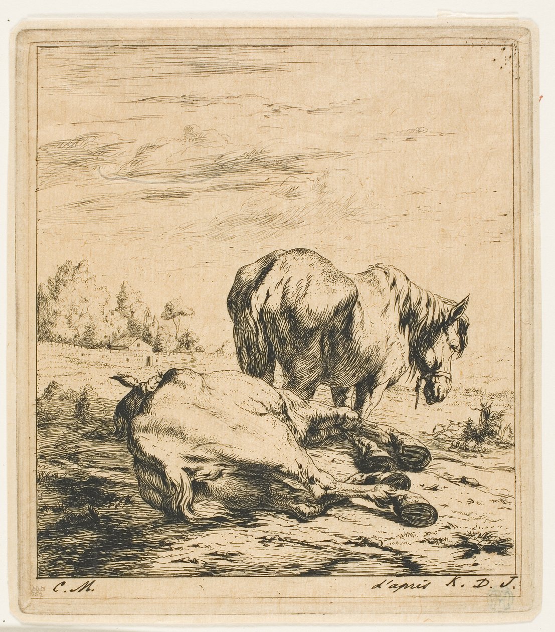 Os dois cavalos de Charles Meryon
