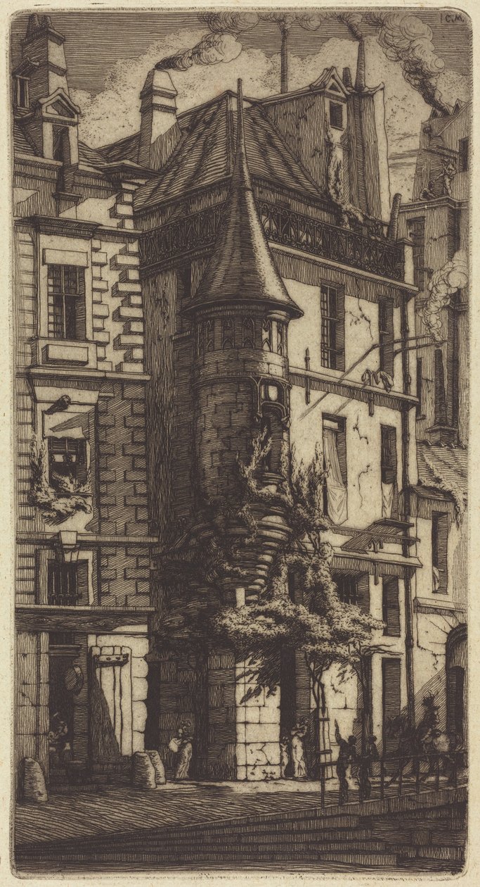 Torre na rue de la Tixéranderie, Paris de Charles Meryon