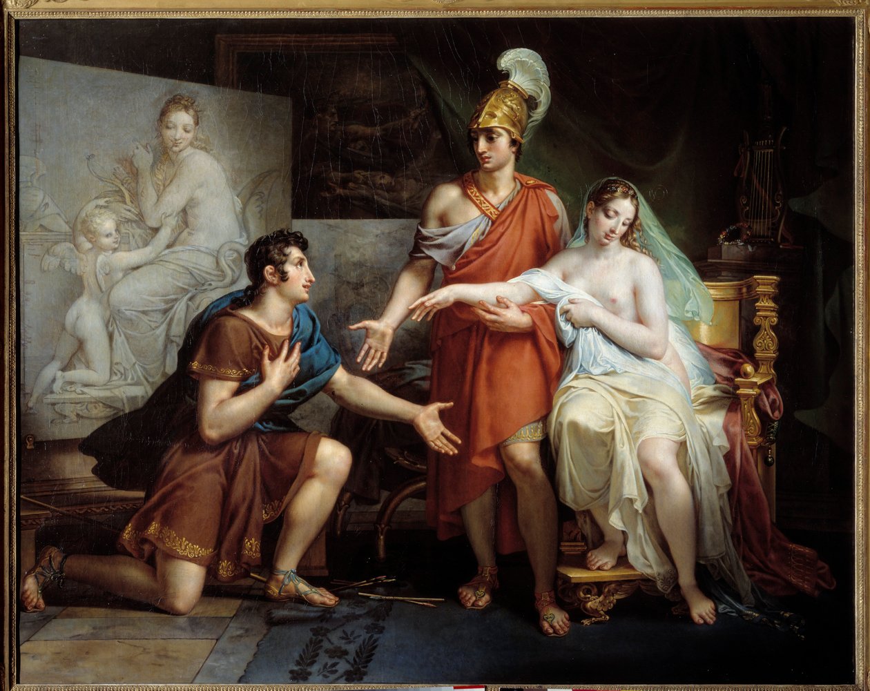 Alexandre o Grande a dar Campaspe a Apelles de Charles Meynier