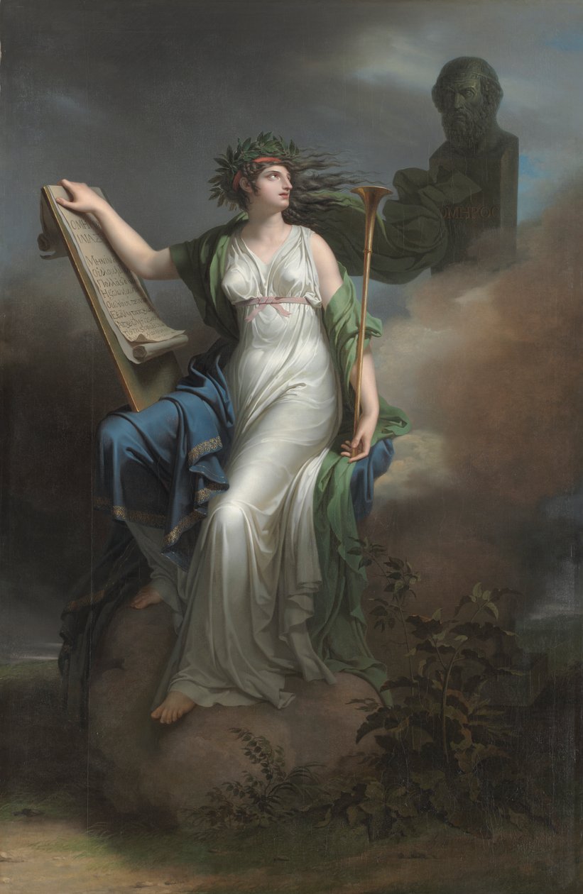Calliope, musa da poesia épica de Charles Meynier