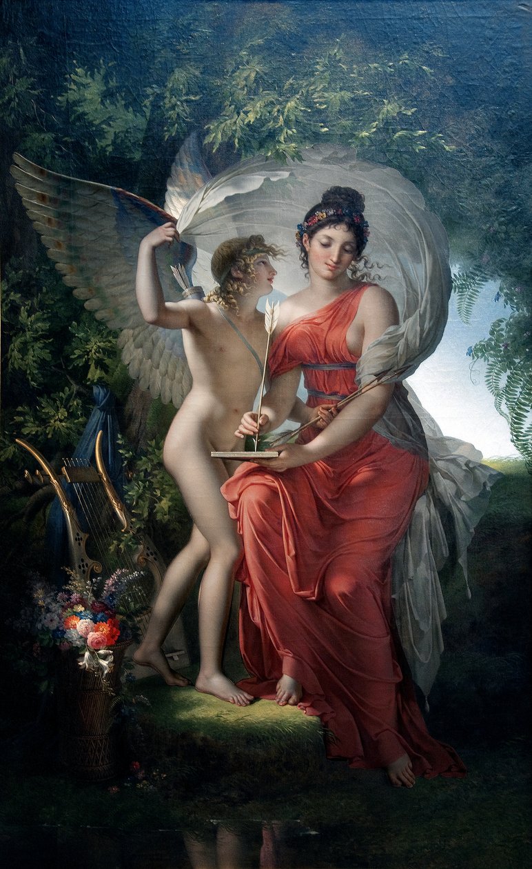 Erato, Musa da Poesia Lírica de Charles Meynier