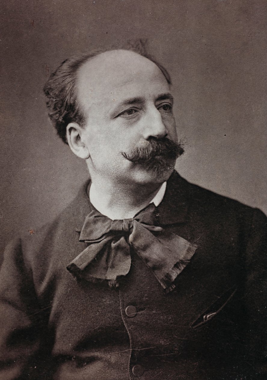 Álbum Artístico e Biográfico, 5º ano, salão 1885; retrato do pintor francês Louis Deschamps (1846-1902) de Charles Michelez