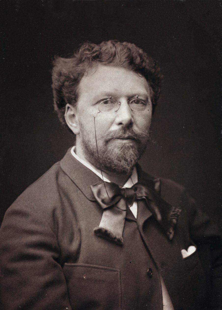 Álbum Artístico e Biográfico, 5º ano, salão 1885; Retrato do pintor francês Alfred Pierre Joseph Agache (1843-1915) de Charles Michelez