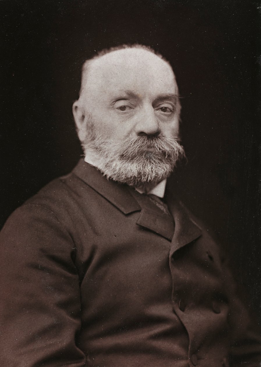 Álbum Artístico e Biográfico, 6º ano, Salão 1885; retrato do pintor francês Baker Gustave Rodolphe (1824-1888) de Charles Michelez