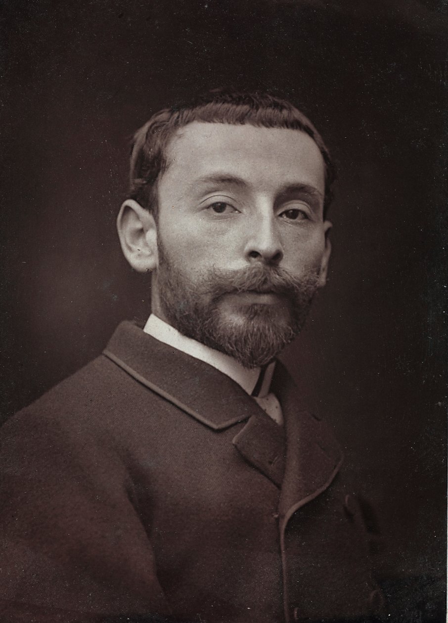 Álbum Artístico e Biográfico, 6º ano, Salão 1885; Retrato do pintor francês Alexandre Bloch (1862-1906) de Charles Michelez
