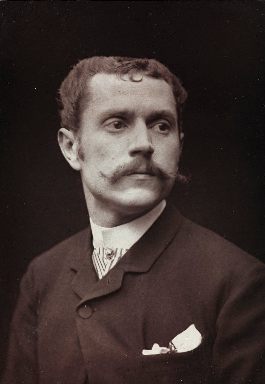 Álbum Artístico e Biográfico, 6º ano, Salão 1885; retrato do artista Louis Fernandez Pelez De Cordova de Charles Michelez