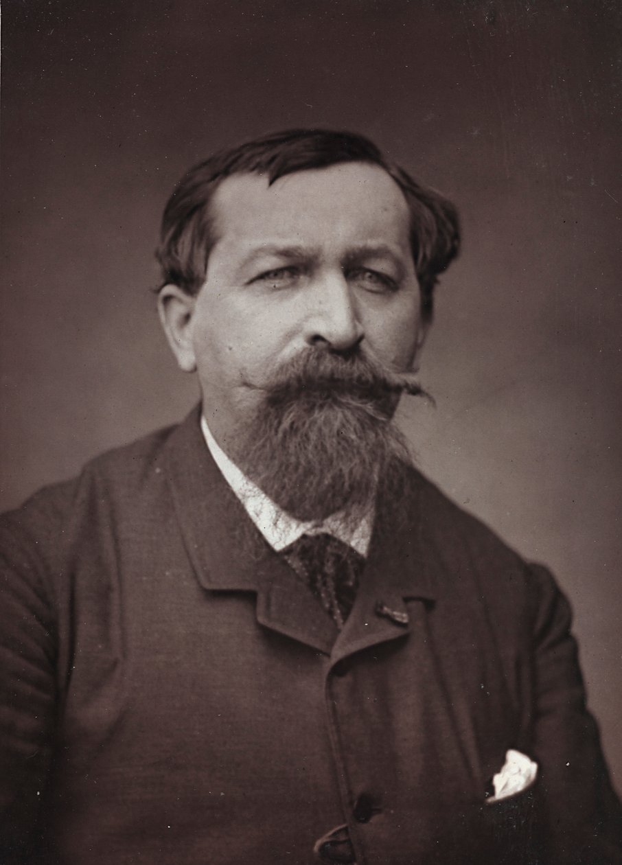Álbum Artístico e Biográfico, 6º ano, Salão 1885; retrato do pintor Joseph Emile Gridel (1839-1901) de Charles Michelez