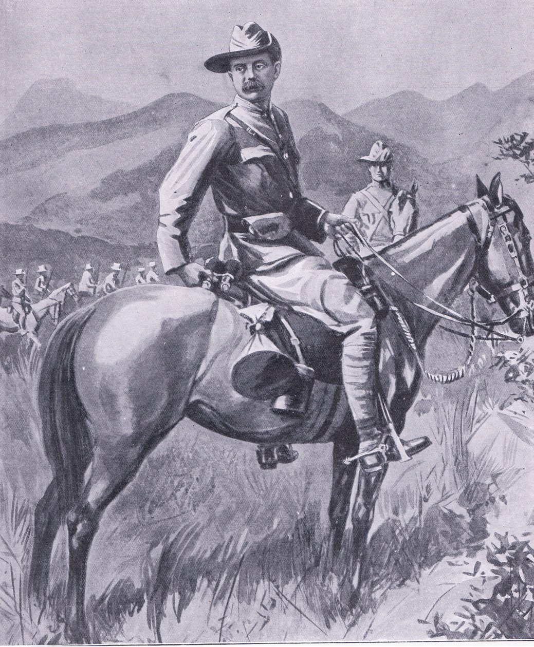 Brigadeiro-General Lumer, de After Pretoria: The War Guerilla publicado pela Harmsworth Bros Limited, 1901 de Charles Mills Sheldon