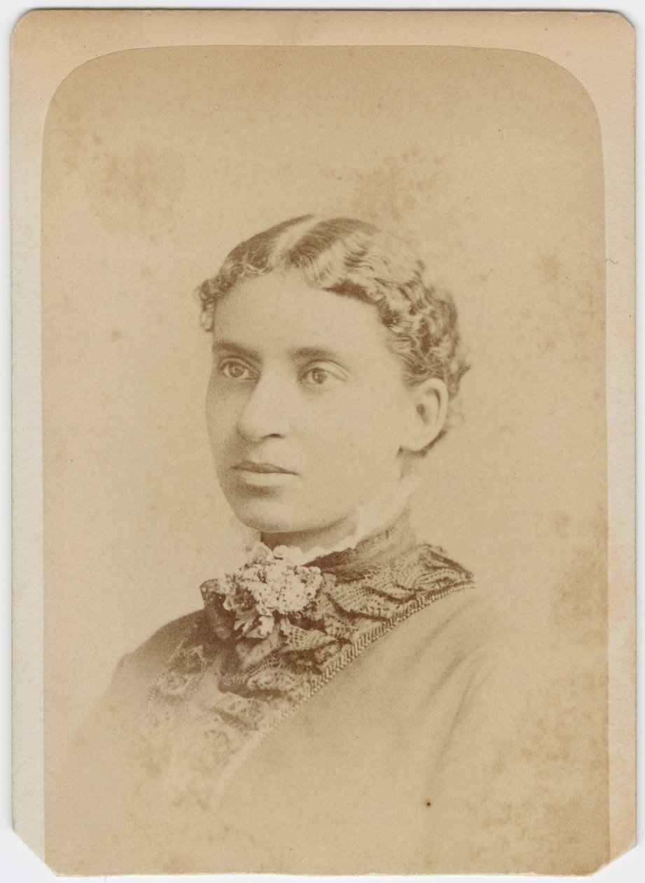 Cartão Visie de Lottie Grimke, c.1870 de Charles Milton Bell