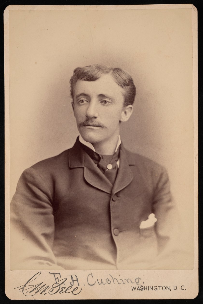 Retrato de Frank Hamilton Cushing 1857-1900, antes de 1893. de Charles Milton Bell