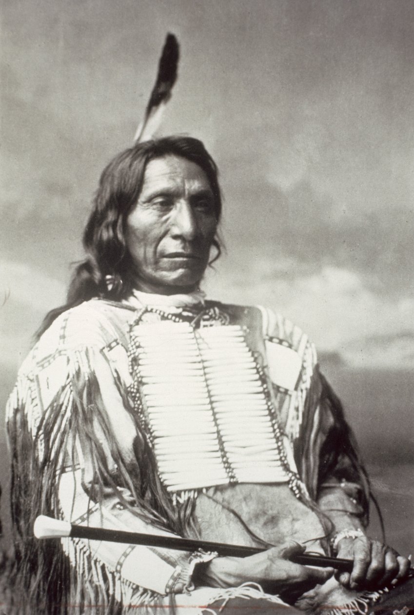 Red Cloud Chief (1822-1909) 1880 (foto a p/b) de Charles Milton Bell