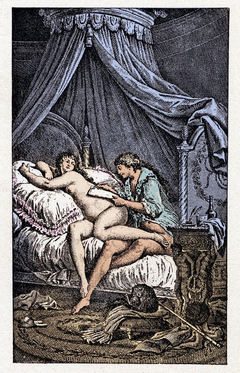 Ilustração para a obra "Liaisons Dangereuses" (gravura) de Charles Monnet