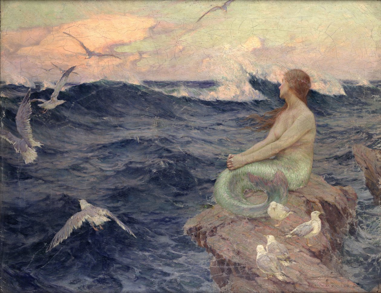 A Sereia (óleo sobre tela) de Charles Murray Padday