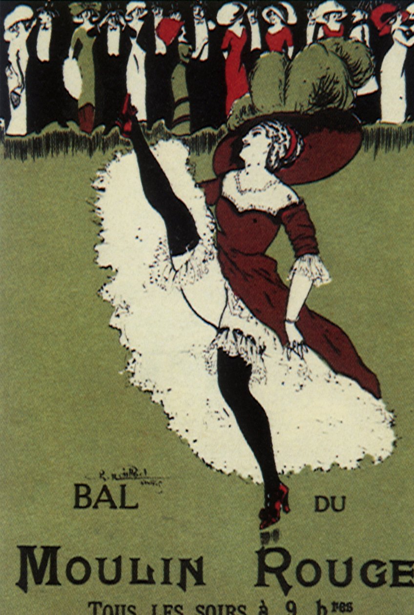Moulin Rouge Ball (lito colorido) de Charles Naillod