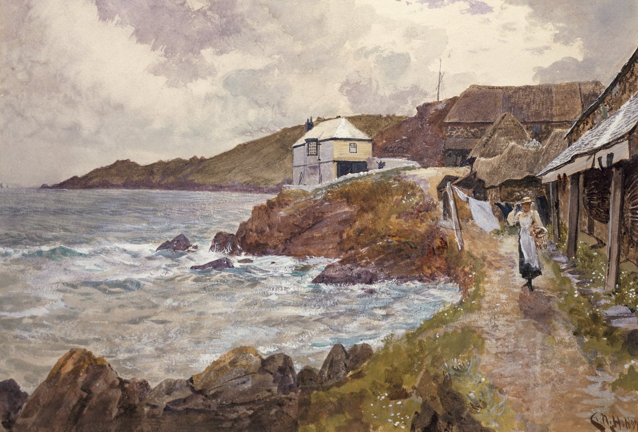 Cena da costa de Charles Napier Hemy