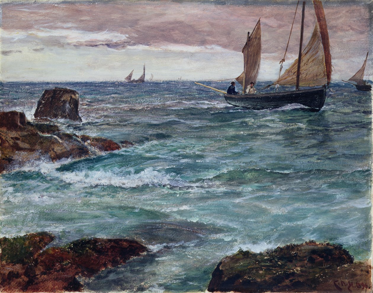 Homeward Bound de Charles Napier Hemy