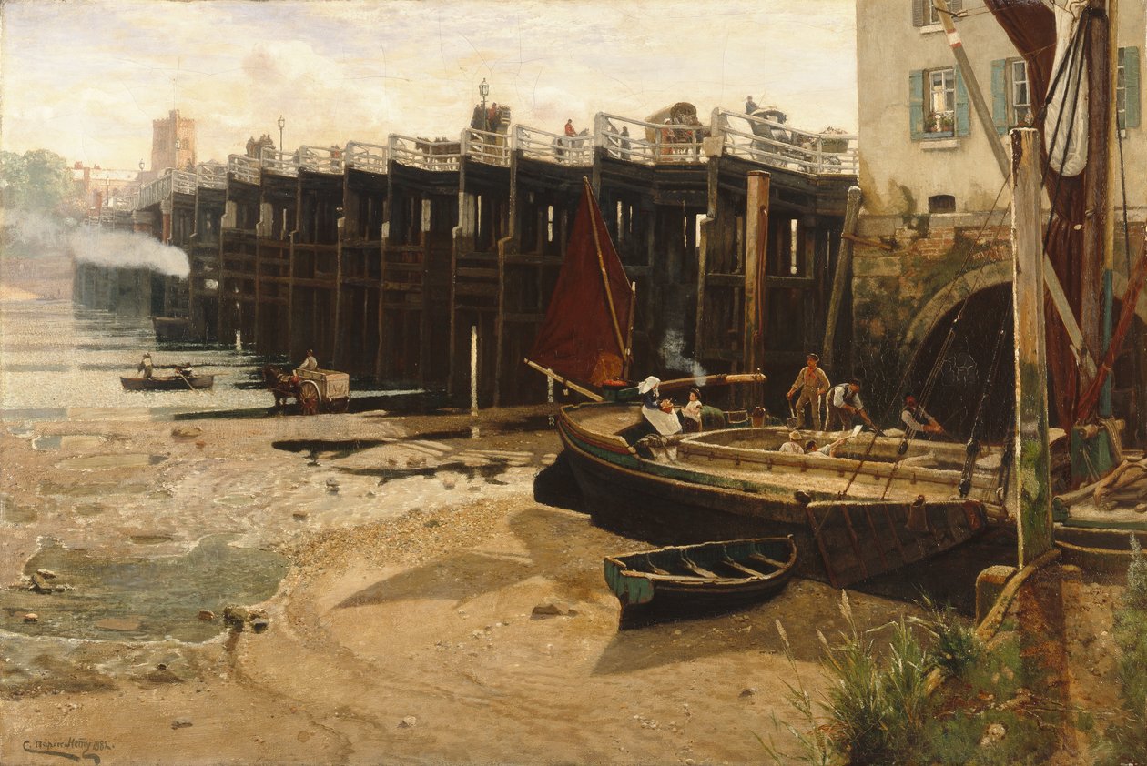 Ponte velha de Putney de Charles Napier Hemy