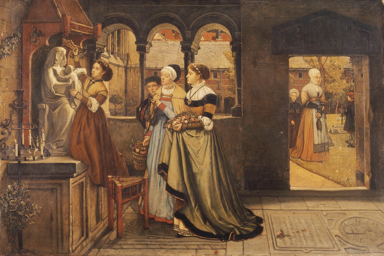 Para a festa de Notre Dame, 1868 de Charles Napier Hemy