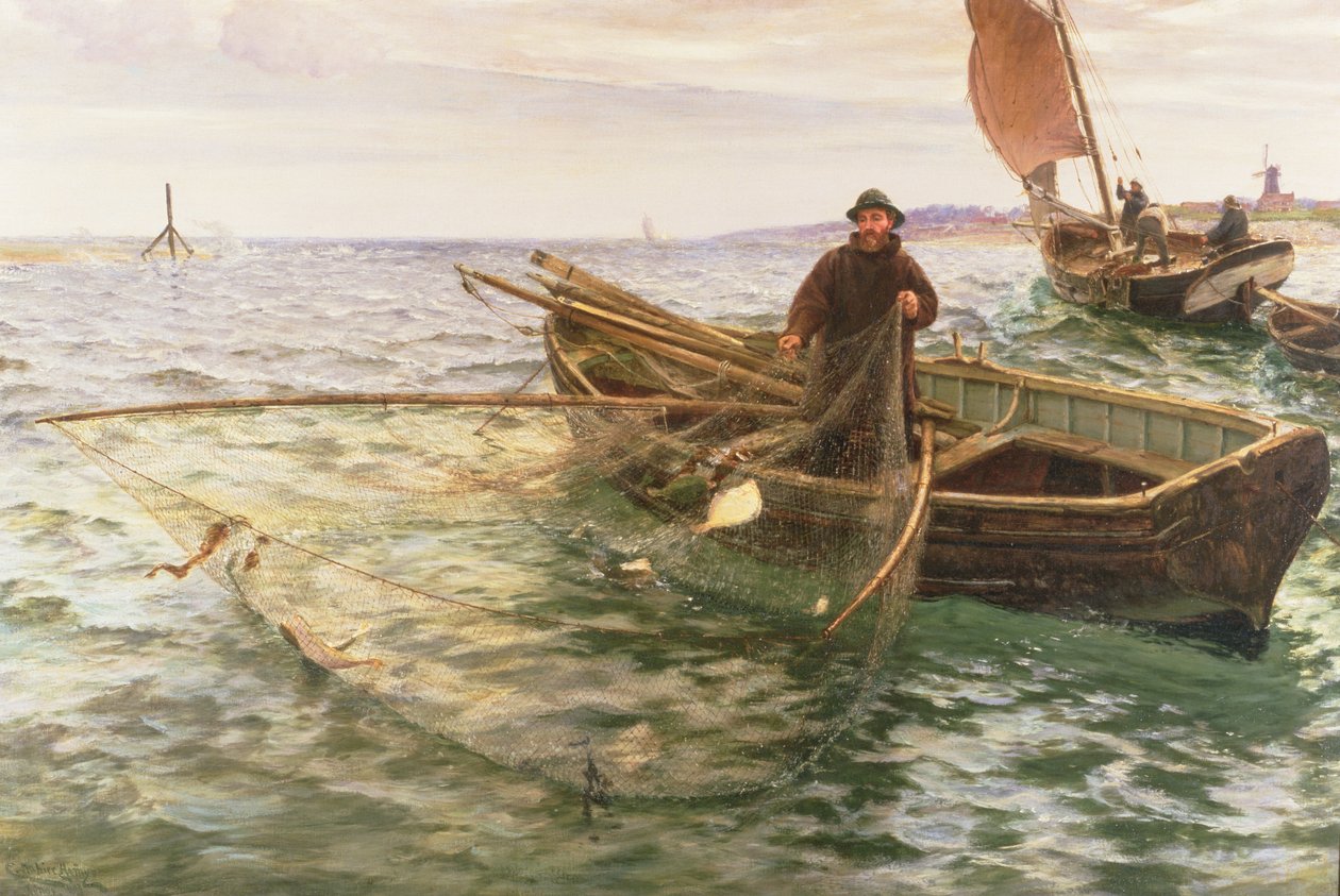 O pescador, 1888 de Charles Napier Hemy