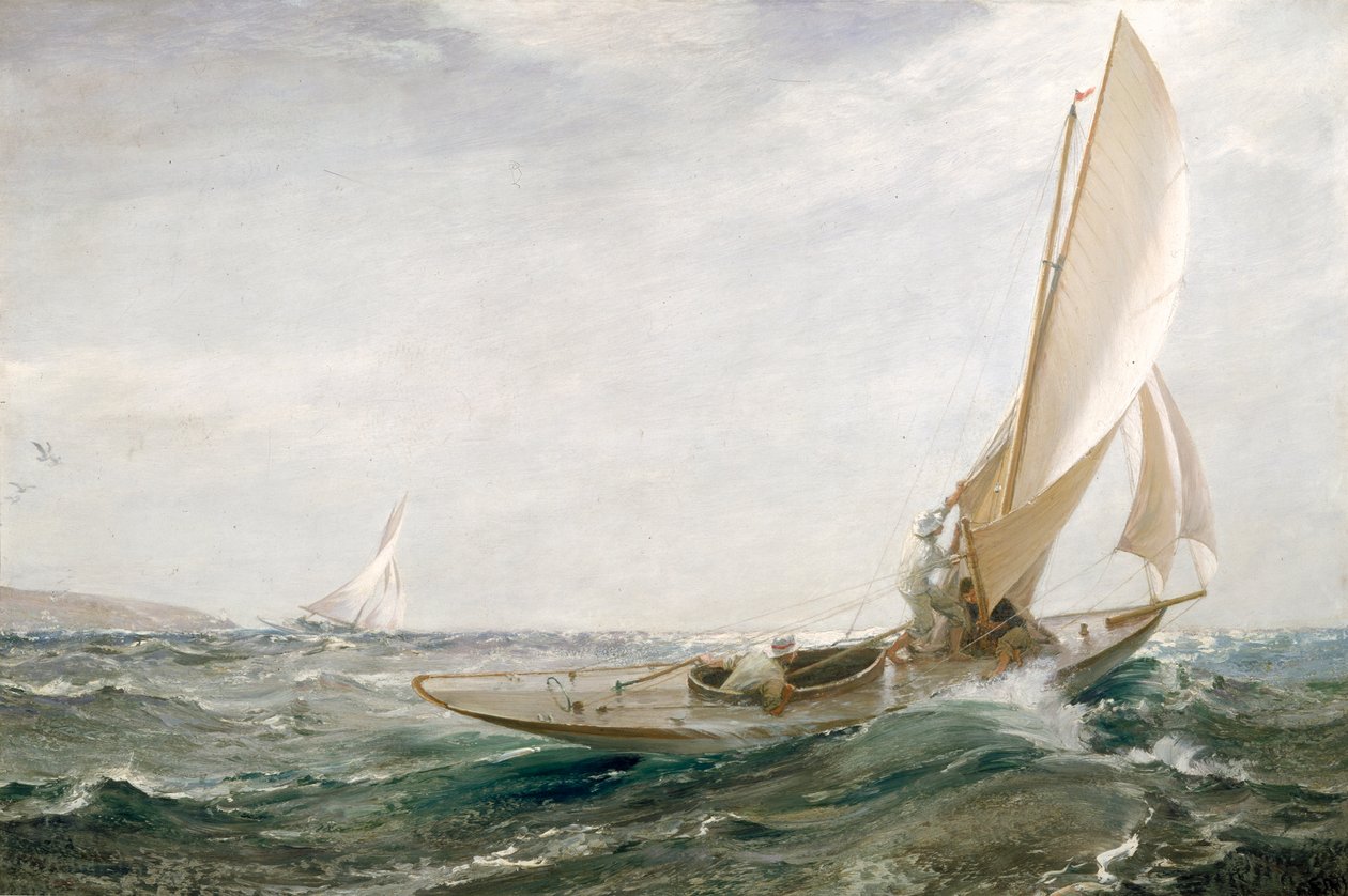 Através do mar e do ar, 1910 de Charles Napier Hemy