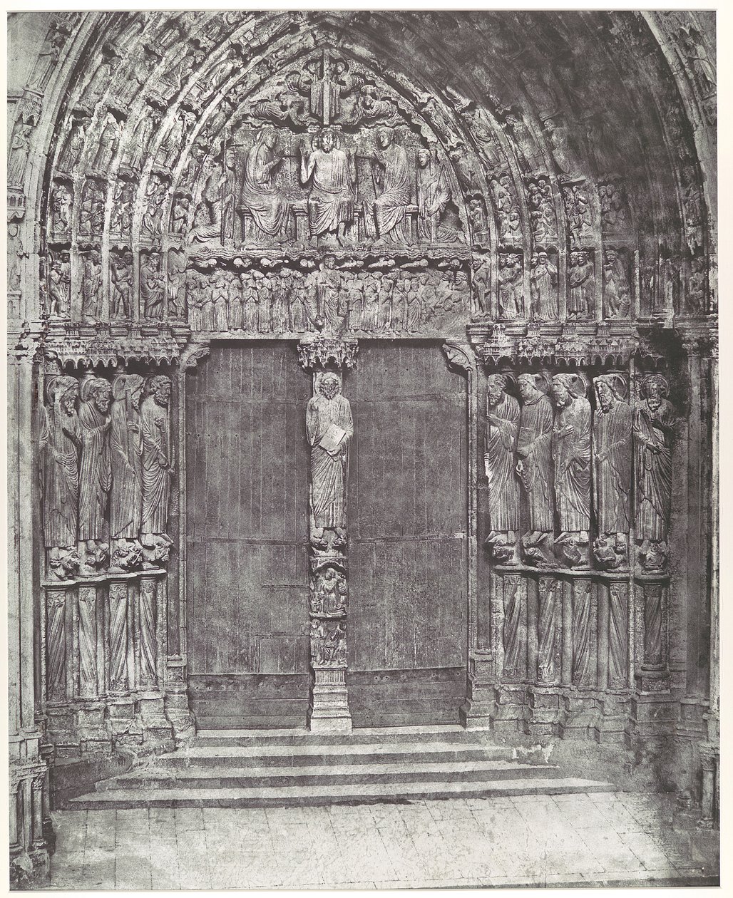 Catedral de Chartres, portal central do transepto sul; O Juízo Final de Charles Nègre
