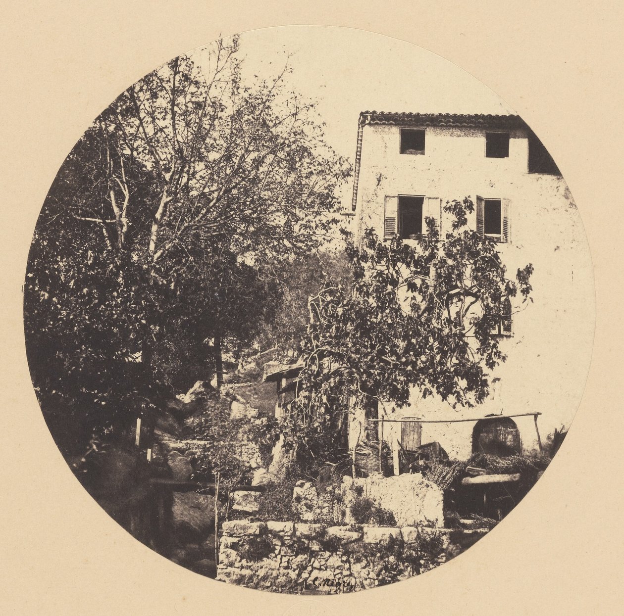 [Grasse, moinho (cascatas)] de Charles Nègre